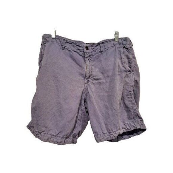 Todd Snyder Men's Cotton Linen Blend Casual Shorts Light Blue Adjustable Sz 33 - Picture 1 of 12